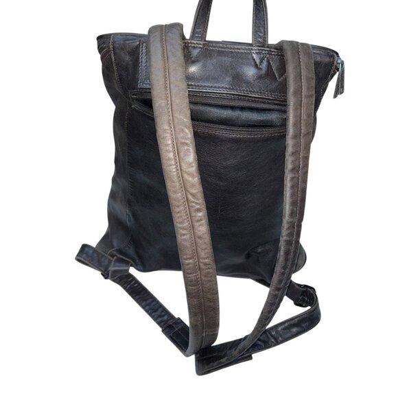 Elegant Brown Leather Backpack main image 4